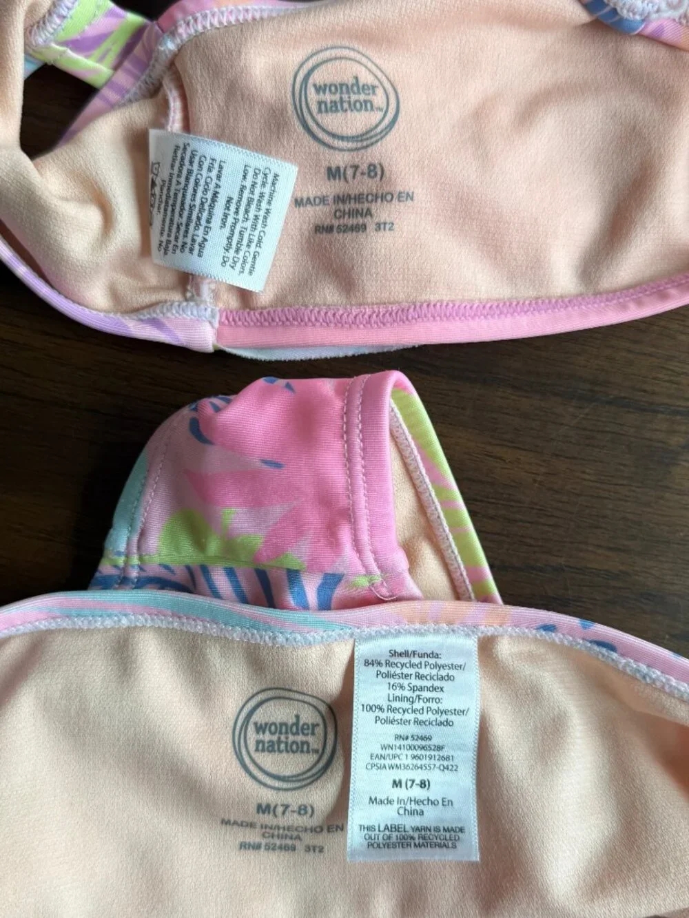 Girls Size 7/8 Two-Piece Swimsuit Lot – 4 Bikini Sets Old Navy Art Class Wonder